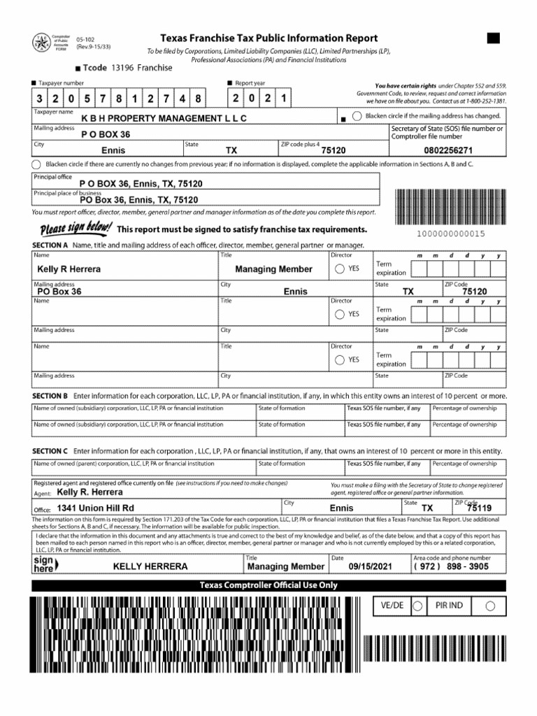 05 392 Texas Franchise Tax Report Information And Instructions 05 392 Texas Franchise Tax Report Information And Instructions