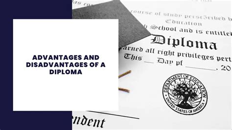 12 Advantages And Disadvantages Of A Diploma 12 Advantages And Disadvantages Of A Diploma