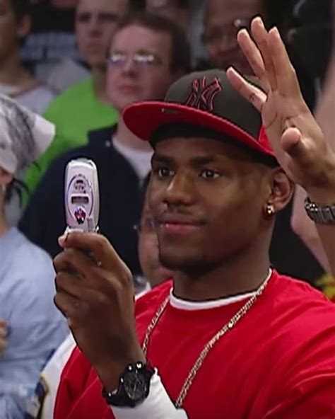 18 Year Old Lebron James With His Flip Phone At Wwe Monday Night Raw 2003 18 Year Old Lebron James With His Flip Phone At Wwe Monday Night Raw 2003