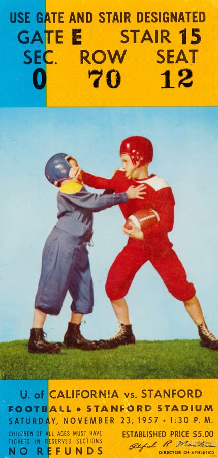 1957 University Of Arkansas Vs Texas Football Ticket Canvas By Row One Brand Wall Art