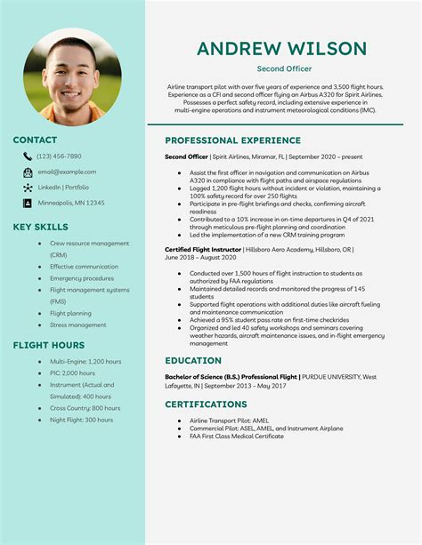 20 Pilot Resume Examples Guide For 2025 20 Pilot Resume Examples Guide For 2025