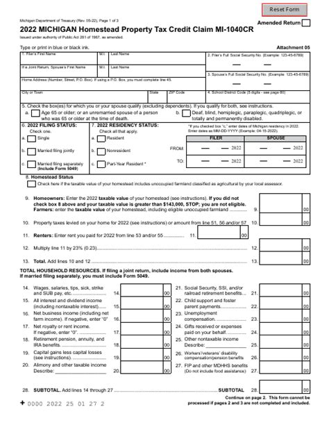 2018 Michigan Homestead Property Tax Credit Claim Mi 1040Cr Pdf Michigan Department Of Treasury Rev 05 18 Page 1 Of 3 Amended Return 2018 Michigan Course Hero 2018 Michigan Homestead Property Tax Credit Claim Mi 1040Cr Pdf Michigan Department Of Treasury Rev 05 18 Page 1 Of 3 Amended Return 2018 Michigan Course Hero