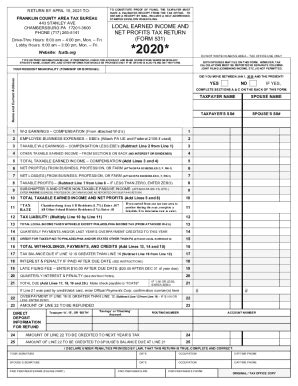 2023 2025 Form Pa Fcatb 531 Franklin County Fill Online Printable Fillable Blank Pdffiller