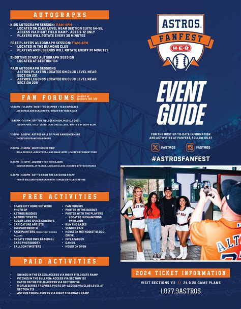 2024 Fanfest Event Guide Houston Astros