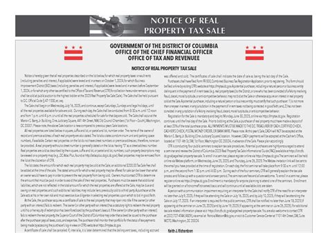 2025 Dc Tax Sale The Washington Informer 2025 Dc Tax Sale The Washington Informer