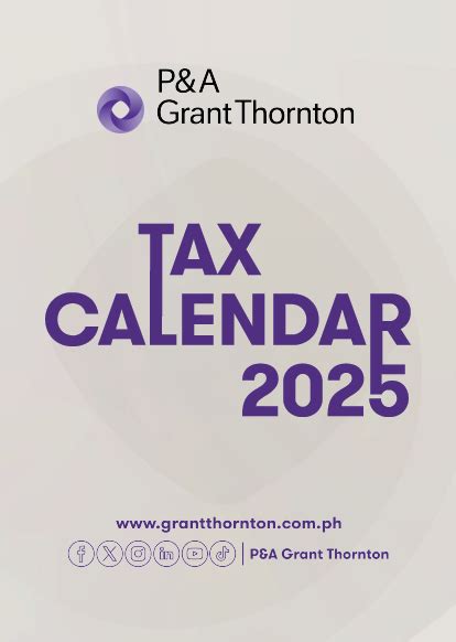 2025 Tax Calendar Grant Thornton