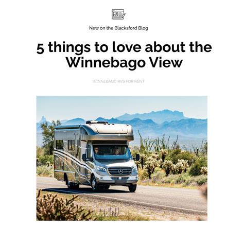 5 Things To Love About The 2023 Winnebago View