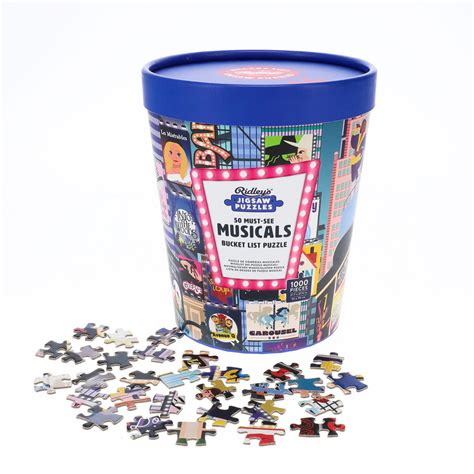 50 Must See Musicals Bucket List By Ridley Amp 39 S 1 000 Piece Jigsaw Puzzle Puzzledly