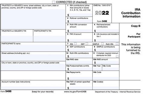 5498 Form Essential Tax Information