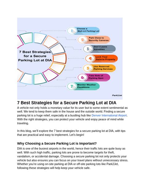 7 Best Strategies For A Secure Parking Lot At Dia