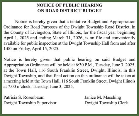 8 19 25 2025 Tax Levy Public Hearing Png News Upsonbeacon Com