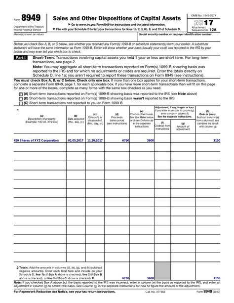 894904 Form 8949 Sales And Other Dispositions Of Capital Assets Page 1 2