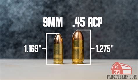 9Mm Vs 45 Acp Caliber Comparison The Broad Side 9Mm Vs 45 Acp Caliber Comparison The Broad Side