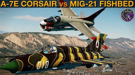 A 7E Corsair Ii Vs Mig 21Bis Fishbed Dogfight Dcs World Youtube
