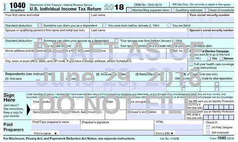A Look At The Proposed New Form 1040 And Schedules Don T Mess With Taxes
