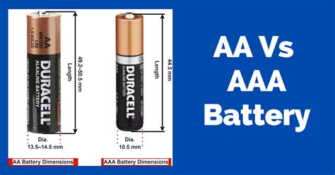 Aa Vs Aaa Battery What Is The Difference