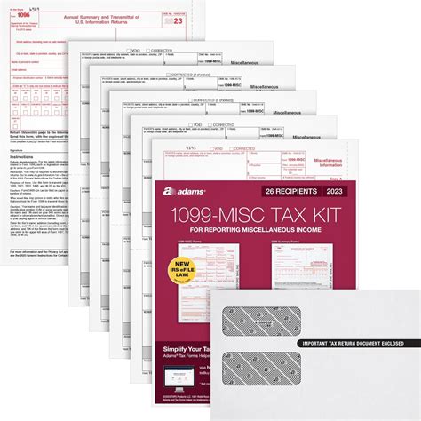 Adams 1099 Misc 2022 Tax Forms Kit Tax Forms Helper Online 40 Pk Sam S Club