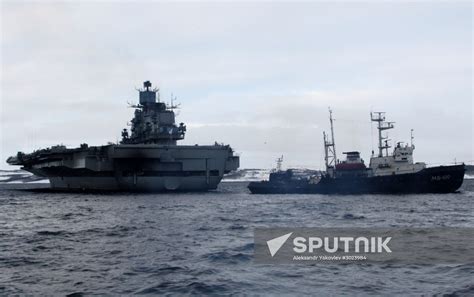 Admiral Kuznetsov Aircraft Carrier Meeting Ceremony In Severomorsk Sputnik Mediabank