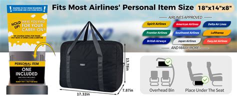 Amazon Com For Spirit American Airline Frontier 18X14x8 Inches Personal Item Under Seat Duffel Bag With Air Pillow And Usb Port Navy Travel Duffels Amazon Com For Spirit American Airline Frontier 18X14x8 Inches Personal Item Under Seat Duffel Bag With Air Pillow And Usb Port Navy Travel Duffels