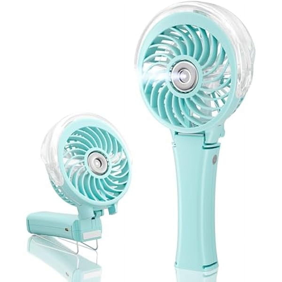 Amazon Com Handfan Portable Handheld Misting Fan Rechargeable Battery Operated Spray Mist Fan