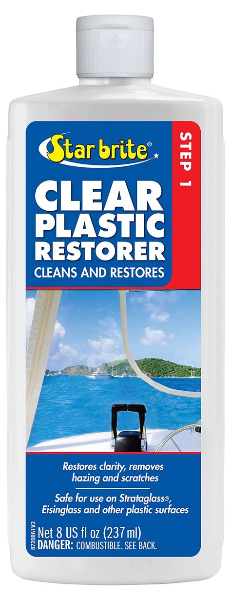 Amazon Com Star Brite Clear Plastic Restorer Haze Yellowing Scratch Remover Step 1 Renew Strataglass Eisenglass Acrylic Polycarbonate Headlights And More 8 Oz 087208 Sports Outdoors Amazon Com Star Brite Clear Plastic Restorer Haze Yellowing Scratch Remover Step 1 Renew Strataglass Eisenglass Acrylic Polycarbonate Headlights And More 8 Oz 087208 Sports Outdoors