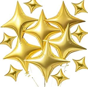 Amazon Com Toniful 30Pcs 26In 10In Star Balloons Large Gold Four Pointed Star Shape Foil Balloons Mini Star Mylar Balloons For Birthday Wedding Baby Shower Anniversary Engagement Party Decorations Supplies Toys Games Amazon Com Toniful 30Pcs 26In 10In Star Balloons Large Gold Four Pointed Star Shape Foil Balloons Mini Star Mylar Balloons For Birthday Wedding Baby Shower Anniversary Engagement Party Decorations Supplies Toys Games
