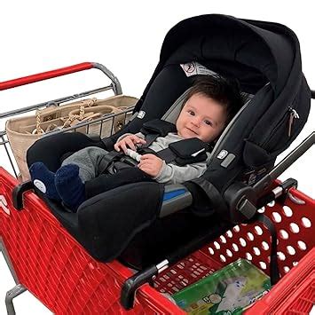 Amazon Com Totes Babies Car Seat Carrier For Shopping Carts Allows Babies Newborns Infants And Toddlers To Stay Snug Or Sleeping In Car Seat While Parents Shop As Seen On Shark