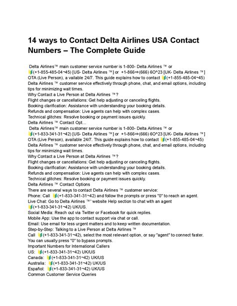 American Aa Airlines Usa Contact Numbers Complete 2025 Support Guide Speaker Deck American Aa Airlines Usa Contact Numbers Complete 2025 Support Guide Speaker Deck