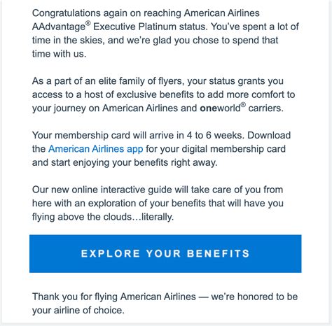 American Airlines Aadvantage Welcome To Platinum Benefits American Airlines Aadvantage Welcome To Platinum Benefits