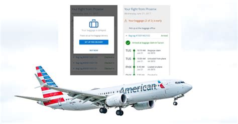 American Airlines Baggage Tracker Feature