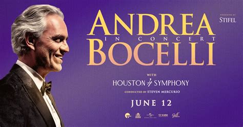 Andrea Bocelli In Concert With The Houston Symphony Tickets In Houston In Toyota Center Am Do