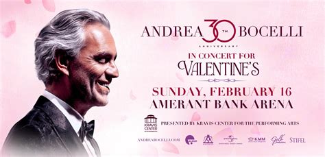 Andrea Bocelli Returns To Amerant Bank Arena On Sunday Feb 16 2025 In Honor Of Valentine S Weekend Amerant Bank Arena Andrea Bocelli Returns To Amerant Bank Arena On Sunday Feb 16 2025 In Honor Of Valentine S Weekend Amerant Bank Arena