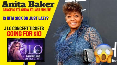 Anita Baker Cancels Atl Concert At Last Minute Youtube