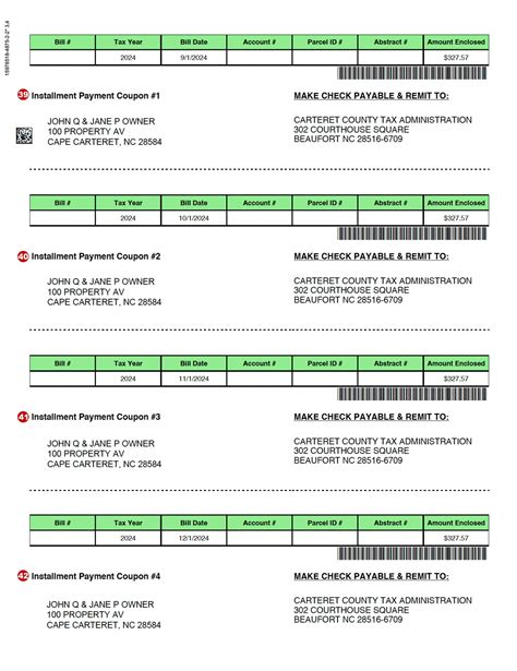 Annual Personal Property Tax Bill Carteret County Nc Official Website