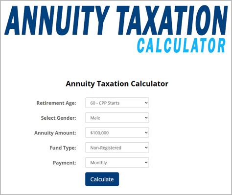Annuity Tax Calculator