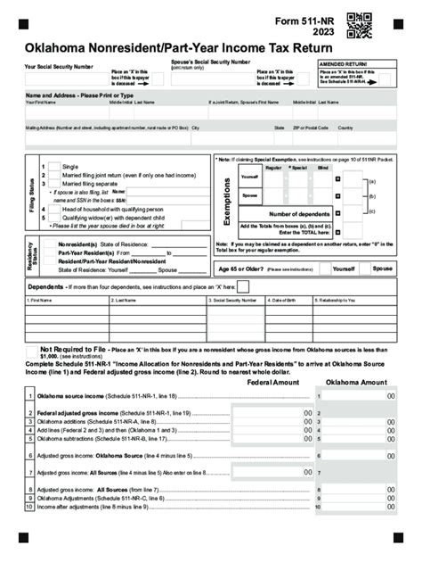 Answered Oklahoma Nonresident Tax Return Ok 511 Nr Intuit Accountants Community