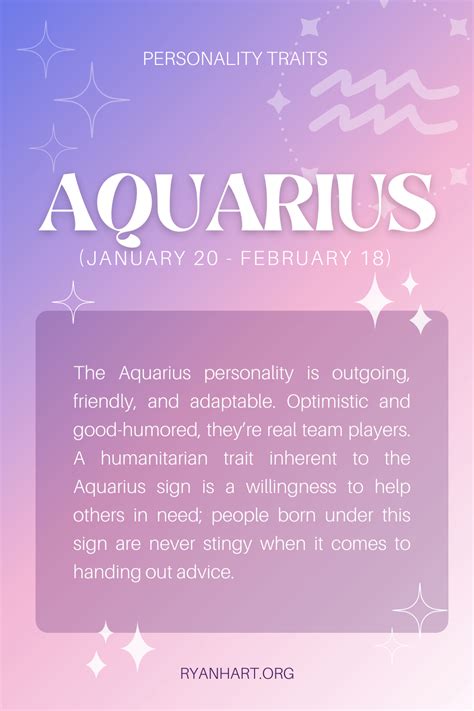 Aquarius Personality Traits Dates Compatibility More