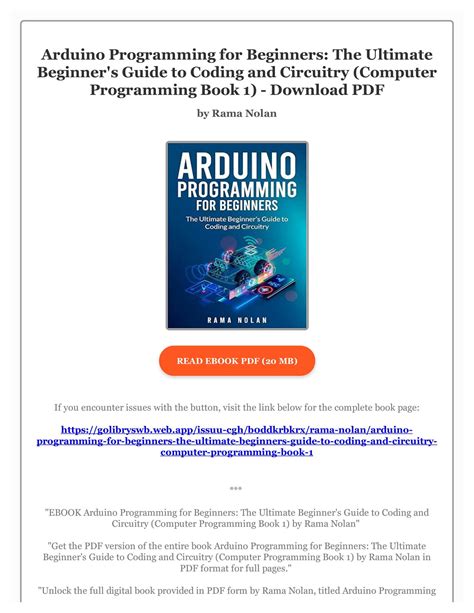Arduino Programming For Beginners The Ultimate Beginner Amp 39 S Guide To Coding And Circuitry Arduino Programming For Beginners The Ultimate Beginner Amp 39 S Guide To Coding And Circuitry