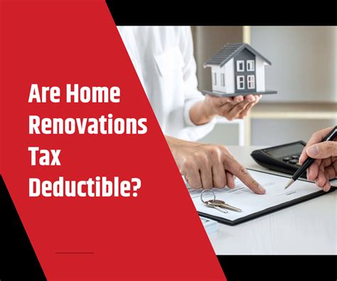 Are Home Renovations Tax Deductible