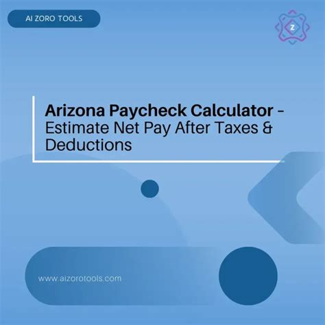 Arizona Paycheck Calculator Calculate Your Net Pay Arizona Paycheck Calculator Calculate Your Net Pay