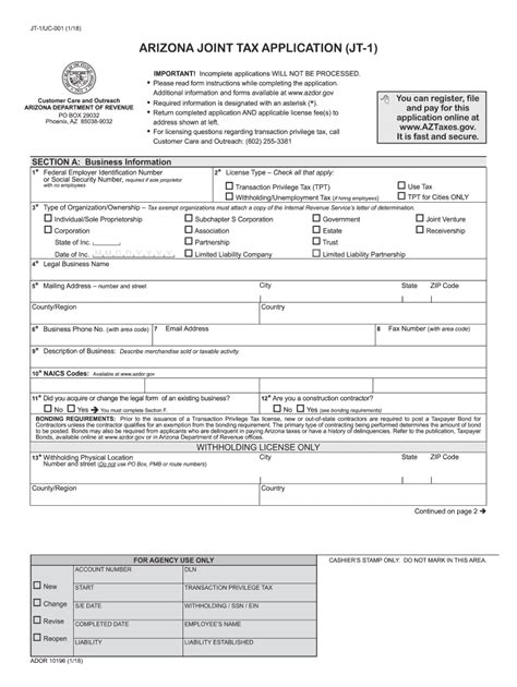Arizona Sales Tax Fill Out Sign Online Dochub