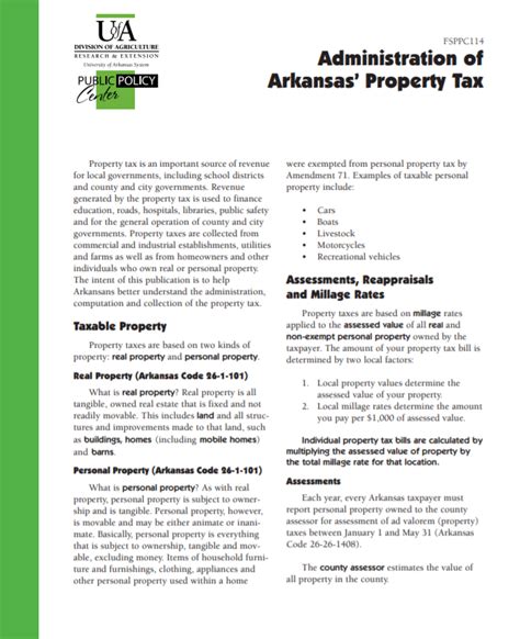 Arkansas Property Taxes Arkansas Property Taxes