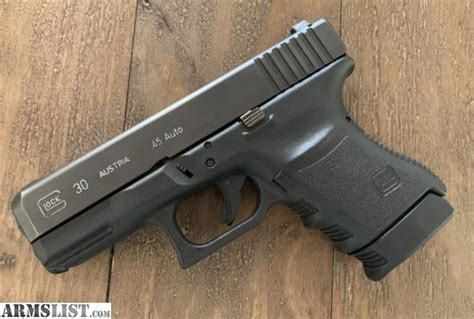Armslist For Sale Glock 30Sf 30 Sf 45 Acp Gen 3 New In Box White Sights