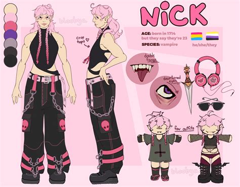 Artstation Oc Reference Sheet Nick