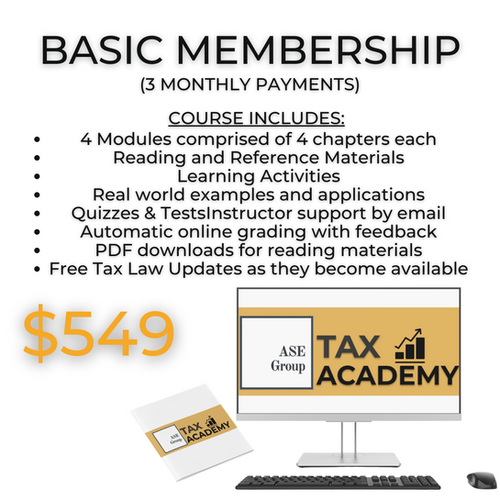 Ase Tax Academy Basic Course Payment Plan Ase Group Ase Tax Academy Basic Course Payment Plan Ase Group