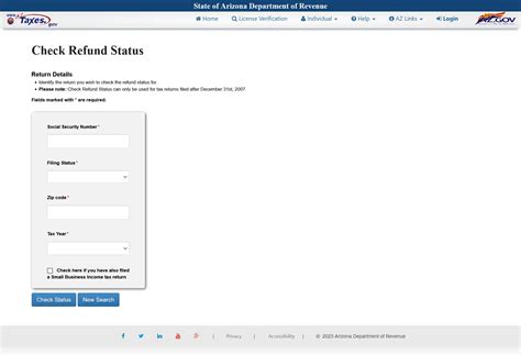 Az State Tax Refund Status