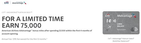 Back Again Citi Aadvantage Platinum Select Limited Time 75K Offer Back Again Citi Aadvantage Platinum Select Limited Time 75K Offer