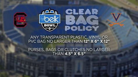 Bank Of America Stadium To Enforce Clear Bag Policy For Belk Bowl