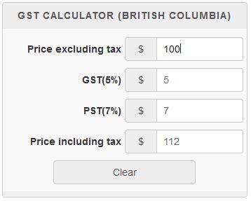 Bc Sales Tax Gst Pst Calculator 2025 Wowa Ca Bc Sales Tax Gst Pst Calculator 2025 Wowa Ca