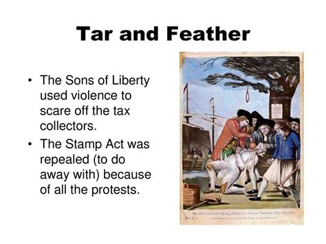 Boston Citizens Tar And Feather A Tax Collector By American School